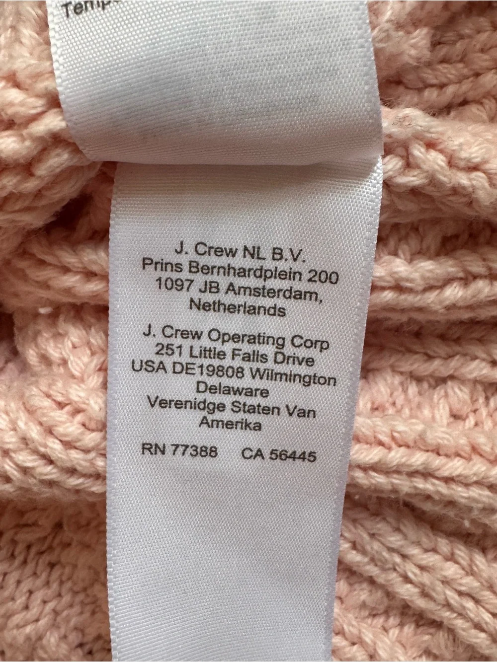 J. Crew Cable Knit Crewneck Sweater Delicate Bloom Pink 100% Cotton Small